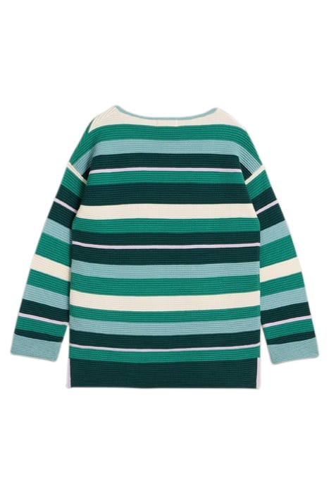 JANA STRIPE JUMPER GREEN MULTI 4