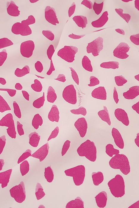 ARCHANA BUTTERFLY DRESS CREAM WHITE/HOT PINK 2