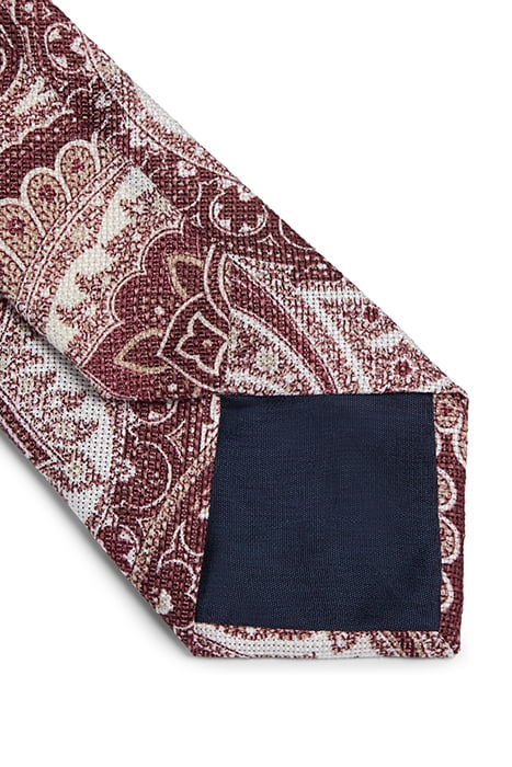 DARK RED PAISLEY PAISLEY TIE 2
