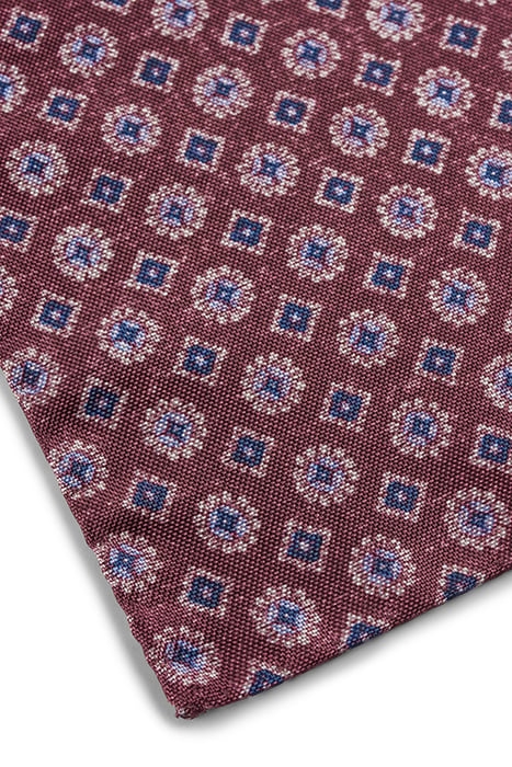 DARK RED DOUBLE-SIDED POCKET SQUARE 4