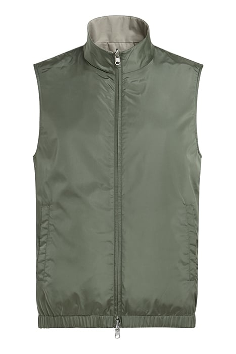 MID GREEN & SAND REVERSIBLE REVERSIBLE VEST 4