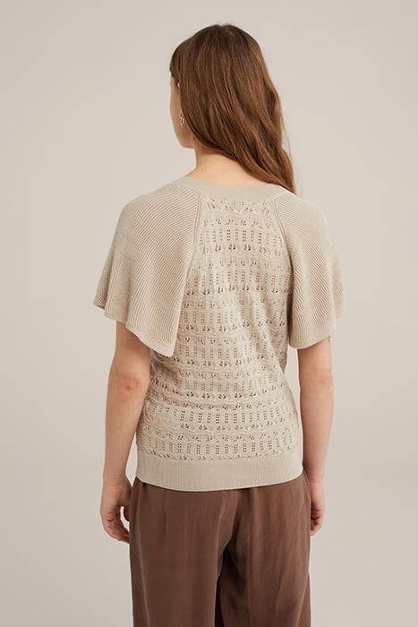 KNITTED PULLOVER BEIGE 2