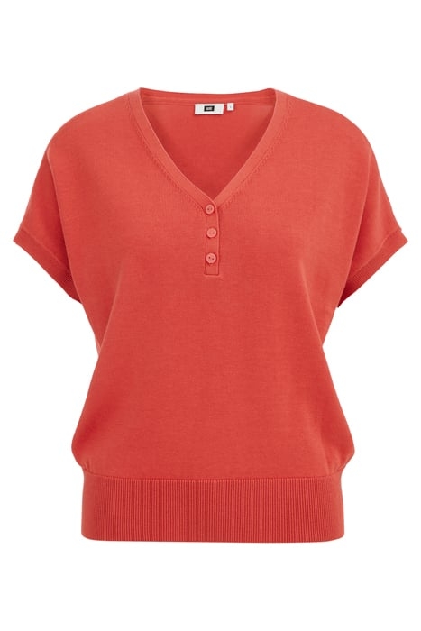 KNITTED PULLOVER VINTAGE RED 4