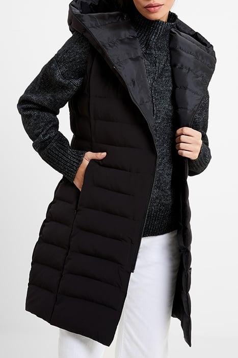 ILOANI MIDI PUFFER GILET BLACK/BLACK 4