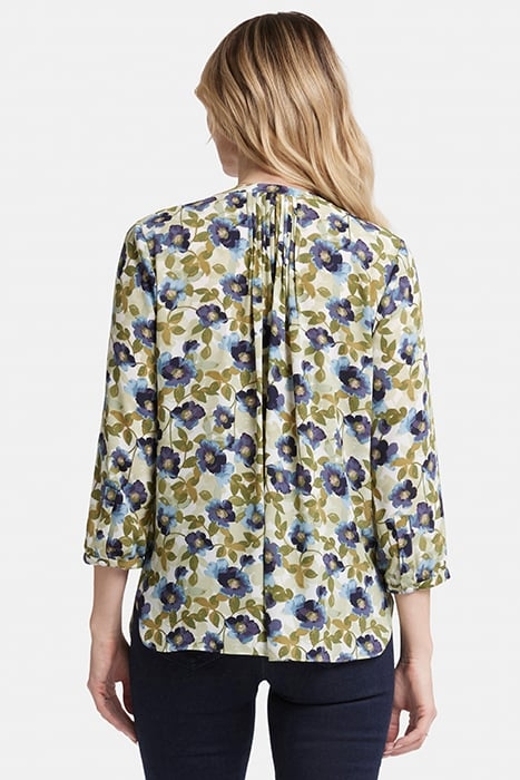 PINTUCK BLOUSE INDIGO BLOOMS 2