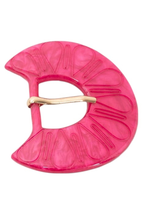 AMAL - DETACHABLE FUCHSIA RESIN BELT BUCKLE 1