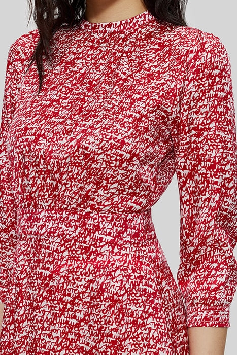 RED TAG PRINT MIDI DRESS 4