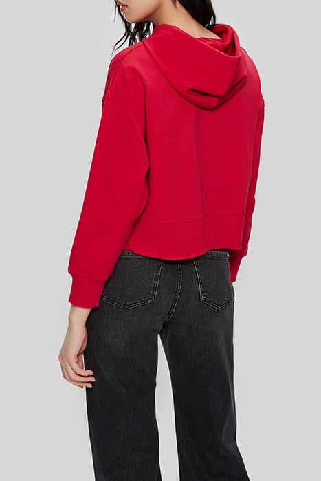 CRIMSON RED HOODIE WITH EMBROIDERED DRAGON 2