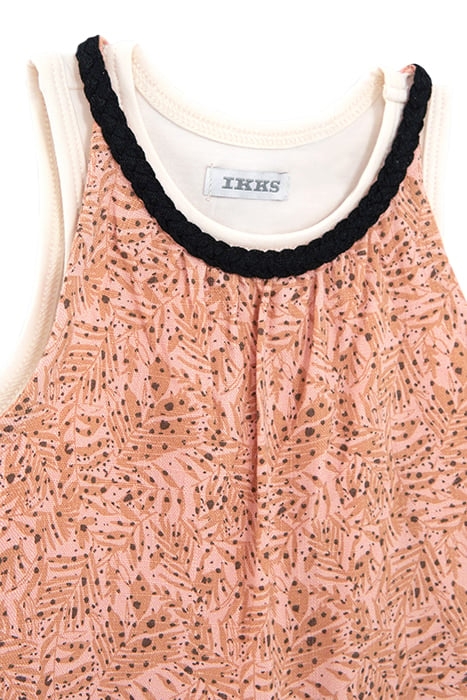 BABY GIRLS’ 2-IN-1 PEACH PRINT TOP AND ECRU VEST TOP 7