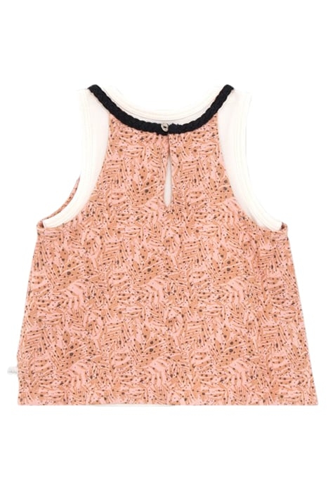 BABY GIRLS’ 2-IN-1 PEACH PRINT TOP AND ECRU VEST TOP 5