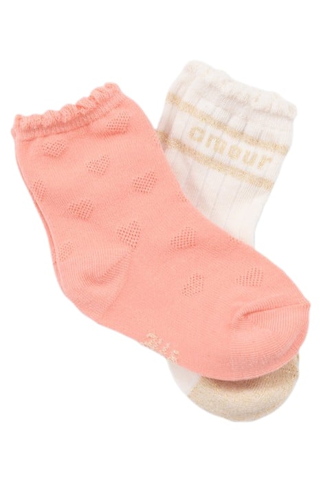 BABY GIRLS’ PEACH AND ECRU SOCKS 3
