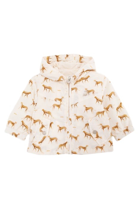 BABY GIRLS’ ECRU WINDCHEATER WITH LITTLE PANTHERS PRINT 1