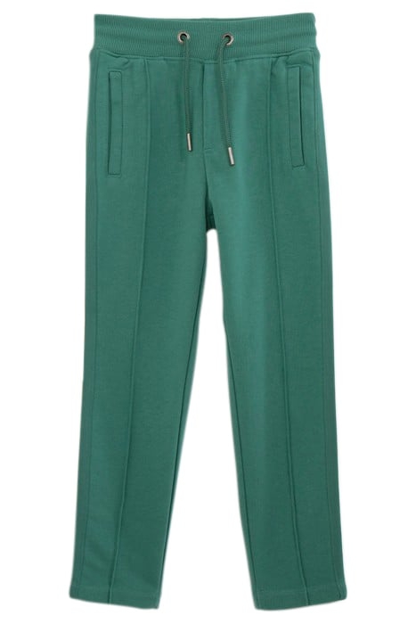 BOYS' GREEN JOGGERS WITH STRIPED BRAID DOWN SIDE 1