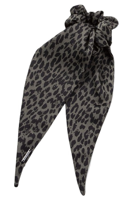 GIRLS’ KHAKI SCARF SCRUNCHIE WITH LEOPARD PRINT ROCK 3