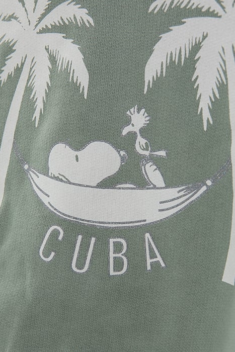 GIRLS’ KHAKI HOODIE WITH SNOOPY AND PALM TREE IMAGES 5