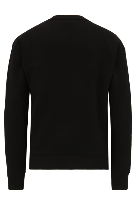 BANTIN SLIGHTLY CROPPED CREW SWEAT BLACK 5