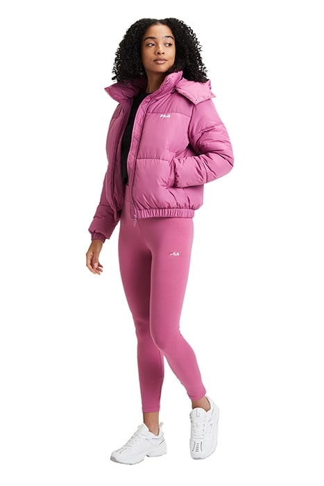 BUCHEN CROPPED PUFFER JACKET RED VIOLET 3