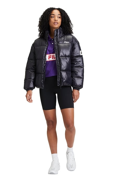 LEPE SHINY PUFFER JACKET BLACK 3