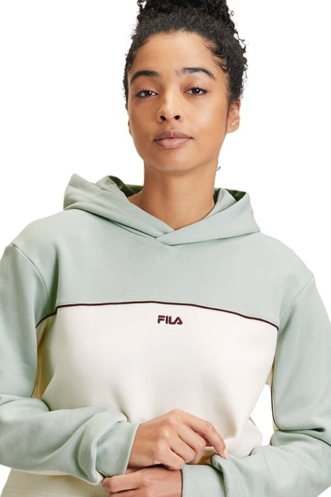 LAAGNA BLOCKED HOODY JADEITE-ANTIQUE WHITE 7