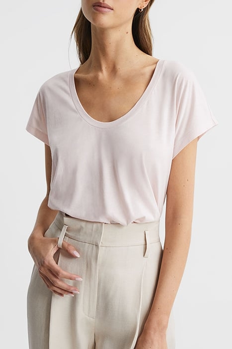 CAIA-PIMA TEE LIGHT PINK 1