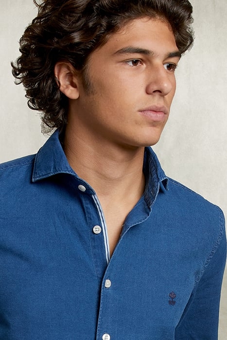 SLIM FIT DENIM SHIRT BLUE BLUE 3