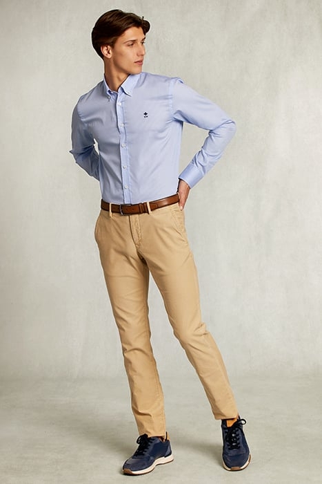 CUSTOM FIT CHECKED SHIRT BLUE/WHITE BLUE 3