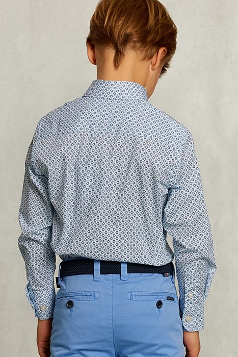 CUSTOM FIT FANTASY SHIRT BLUE/GREEN MULTI 2