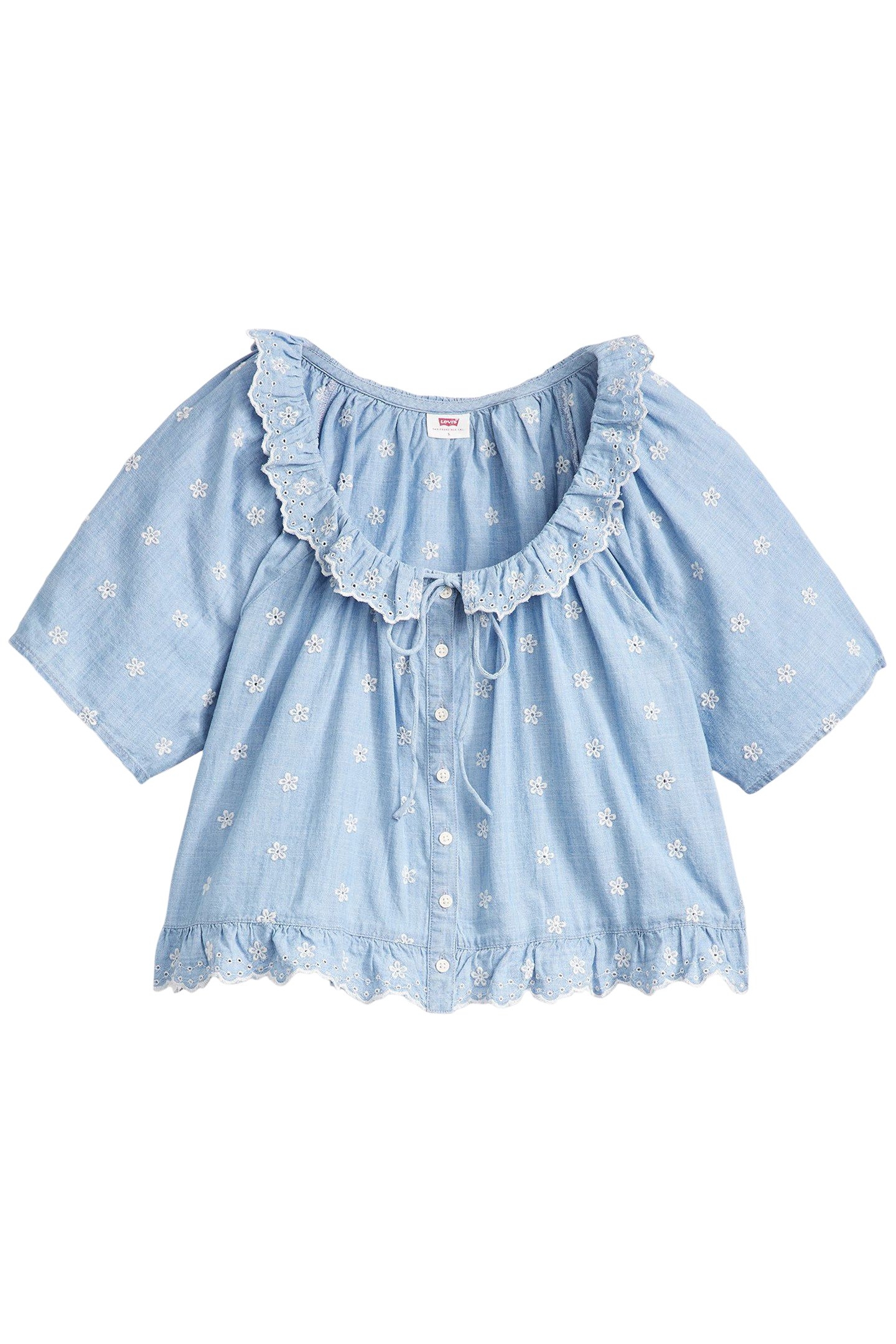 LYKA SHORT SLEEVE LIGHTWEIGHT BLOUSE 3