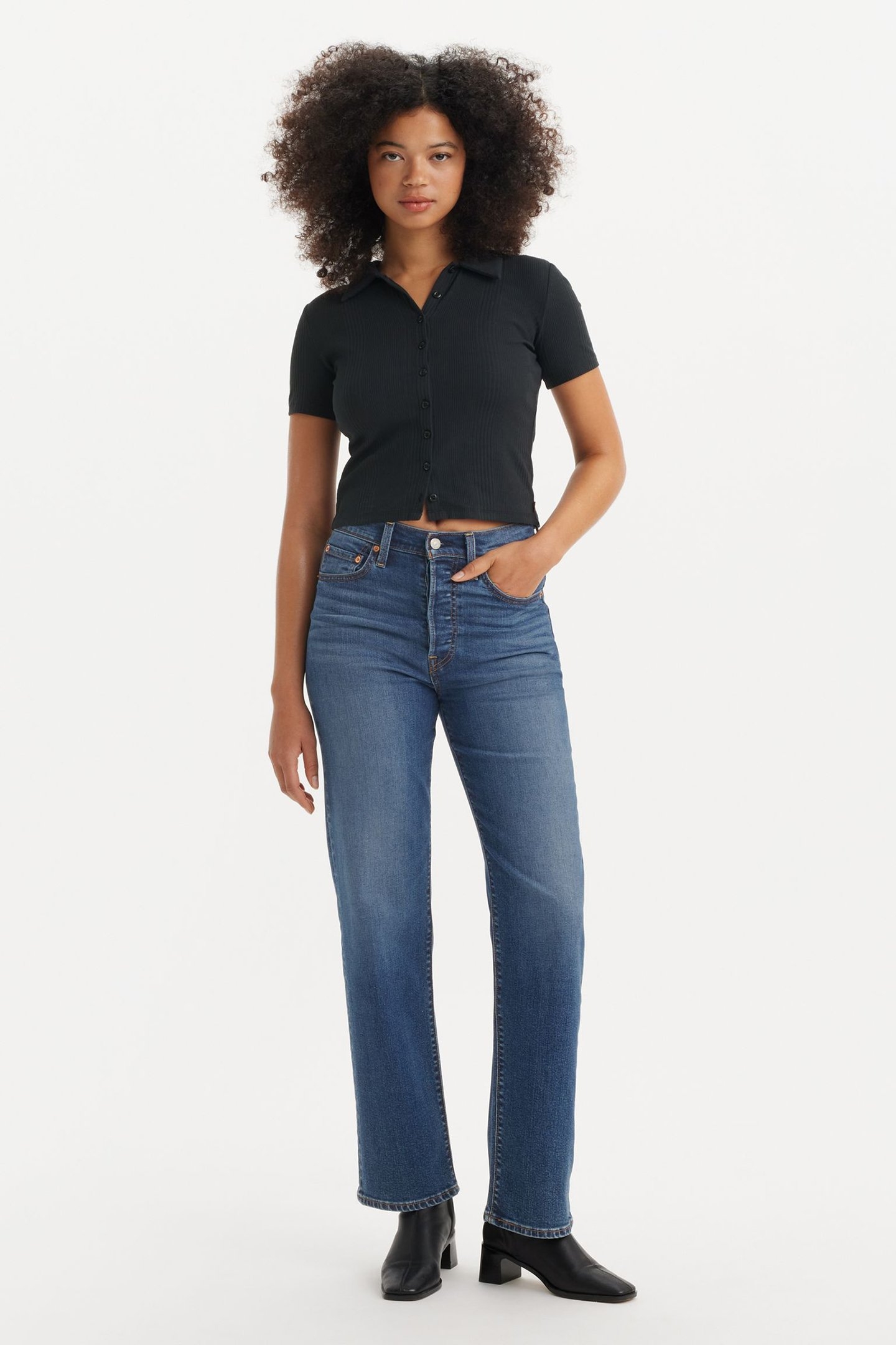 RIBCAGE FULL-LENGTH JEANS 1