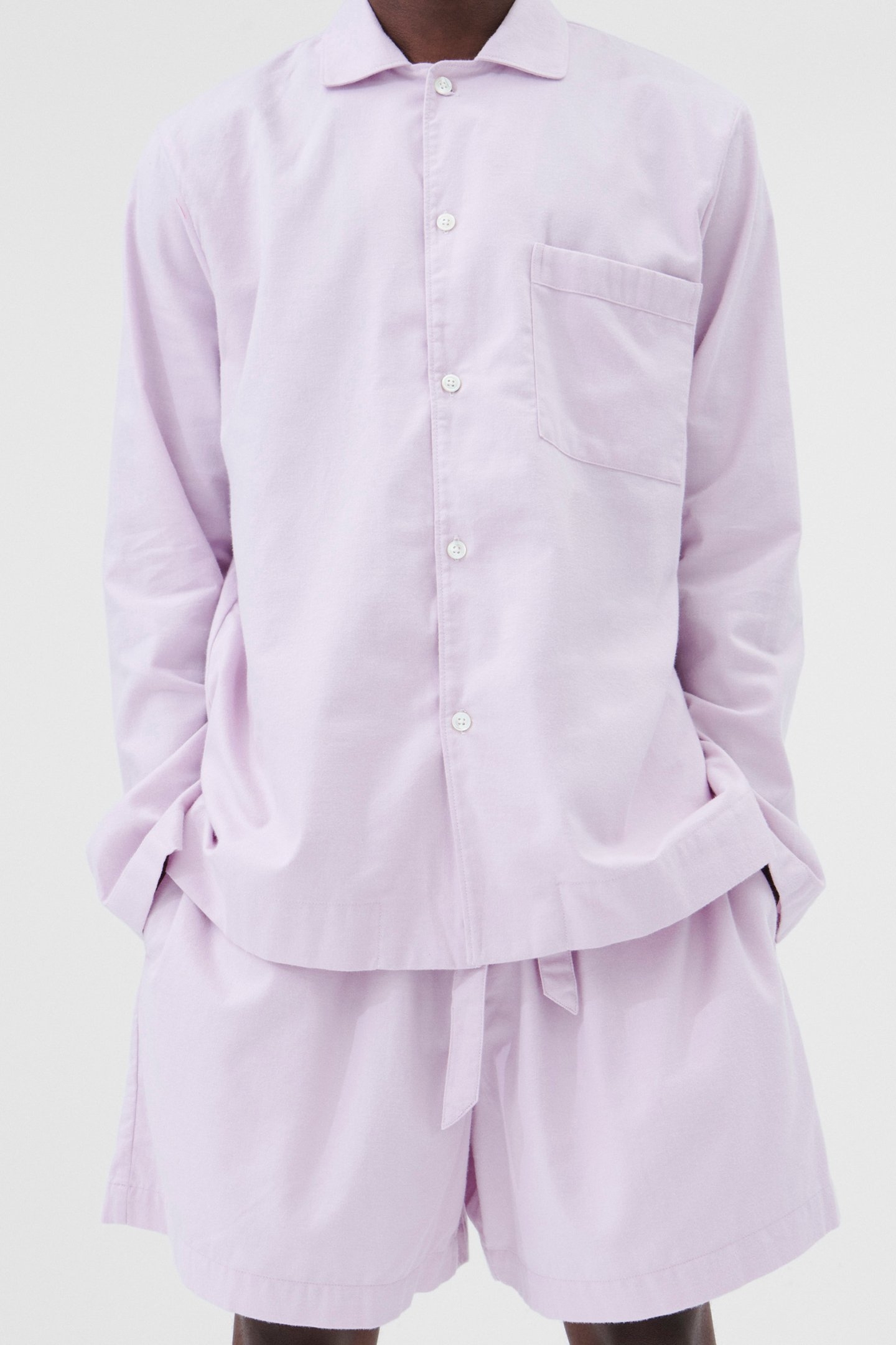 UNISEX FLANNEL, PYJAMAS SHIRT LILAC 1