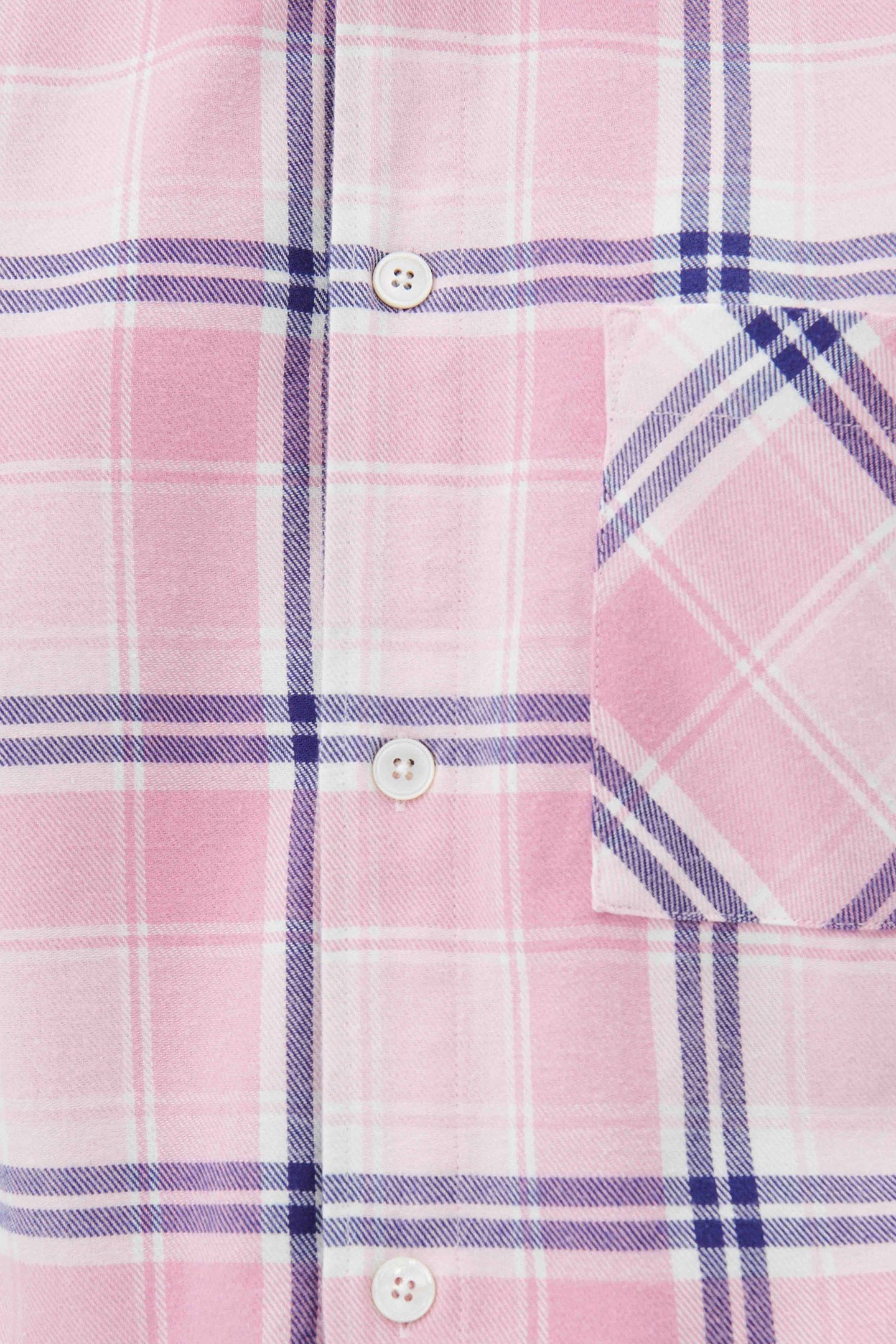 UNISEX FLANNEL, PYJAMAS SHIRT PINK PLAID 3