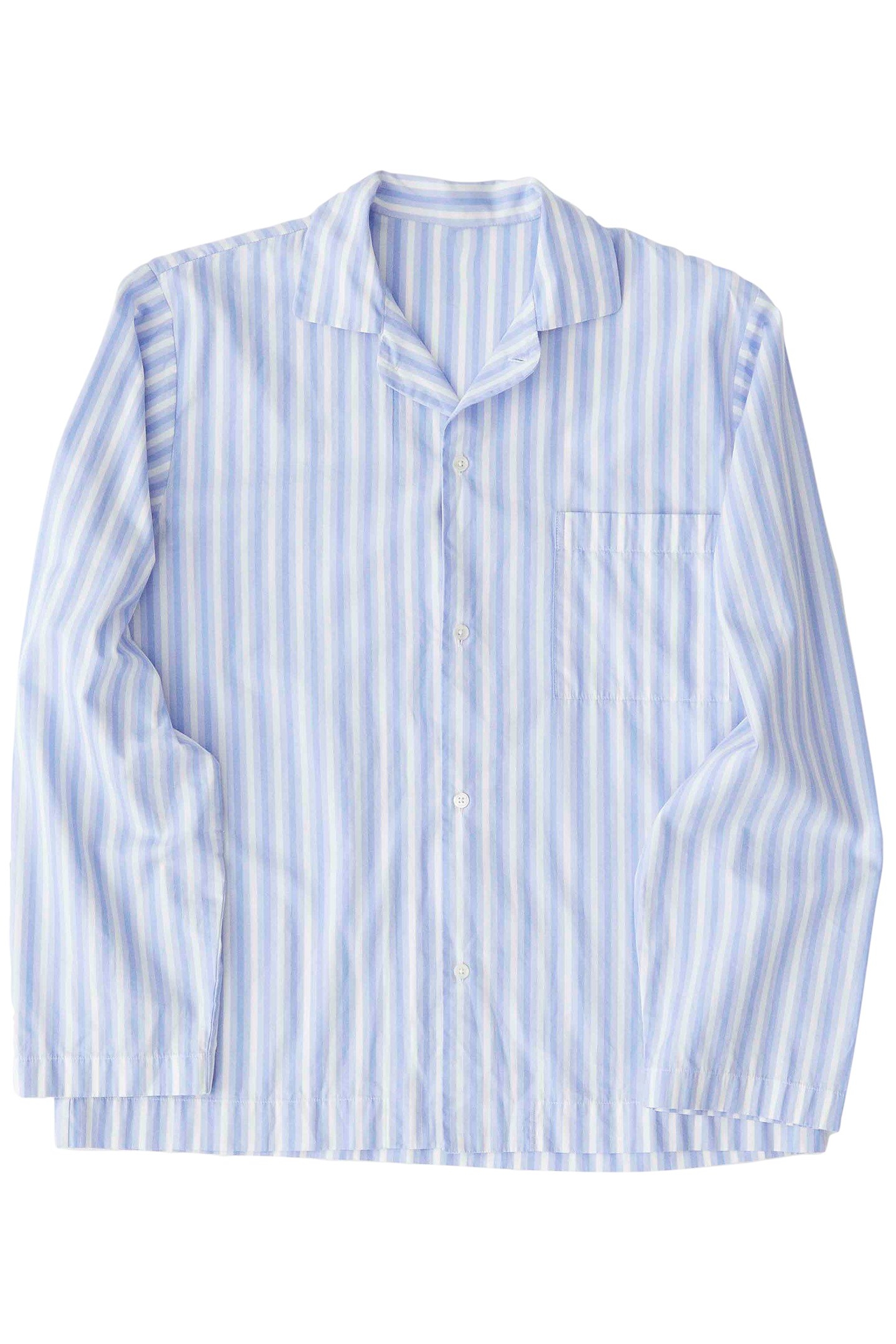 UNISEX POPLIN, PYJAMAS SHIRT FADING BLUE 2