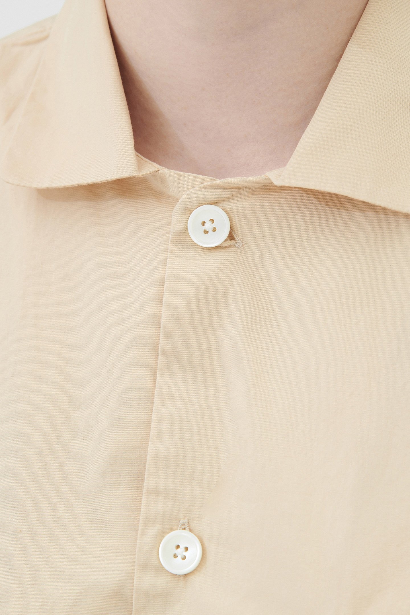 UNISEX POPLIN, PYJAMAS SHIRT KHAKI 1