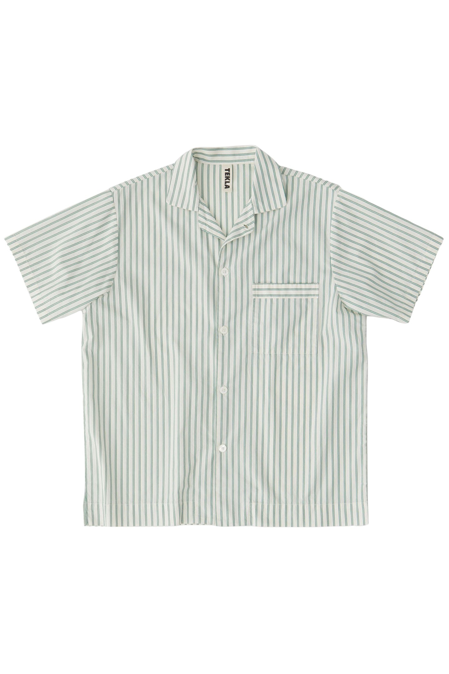 UNISEX POPLIN, SHORT SLEEVE SHIRT CLOVER STRIPES 3