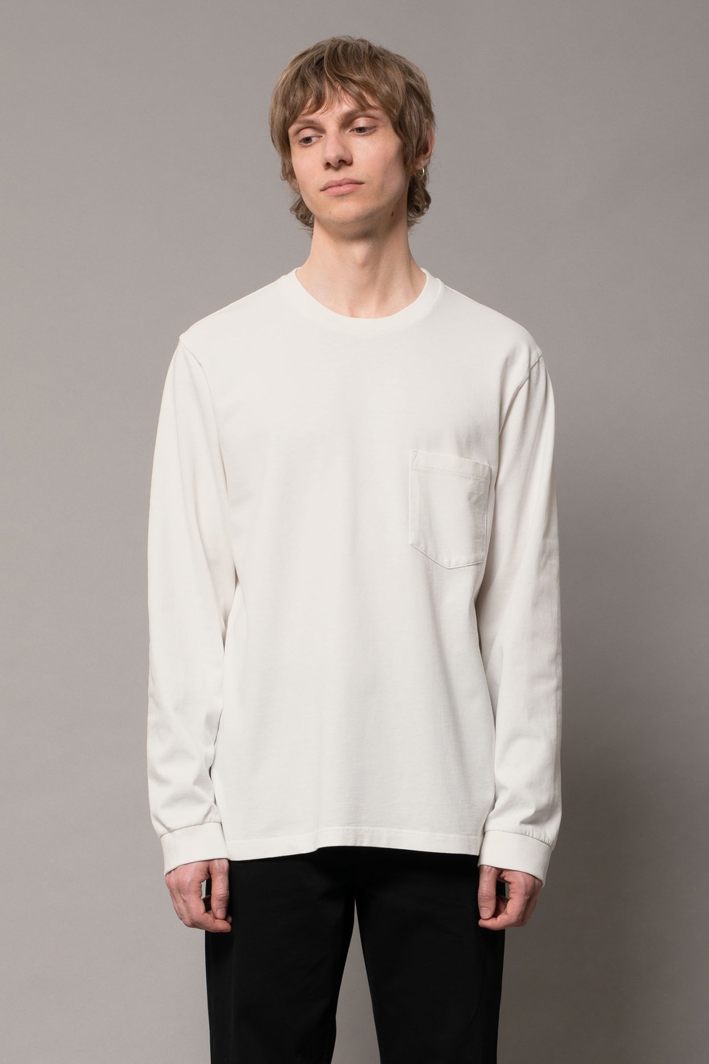 RUDI HEAVY POCKET TEE CHALK WHITE 1