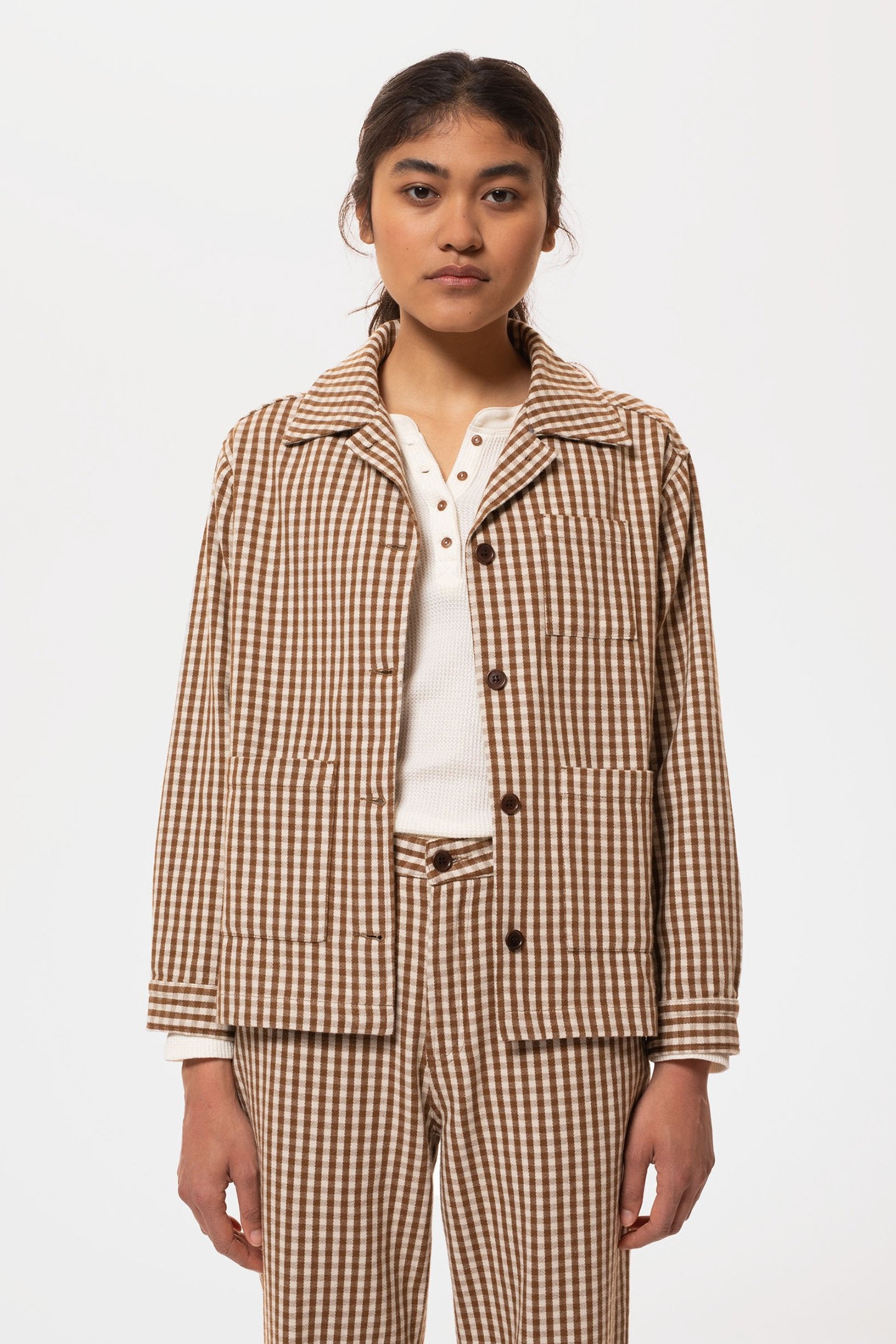 MAJ OVERSHIRT GINGHAM OAK 5