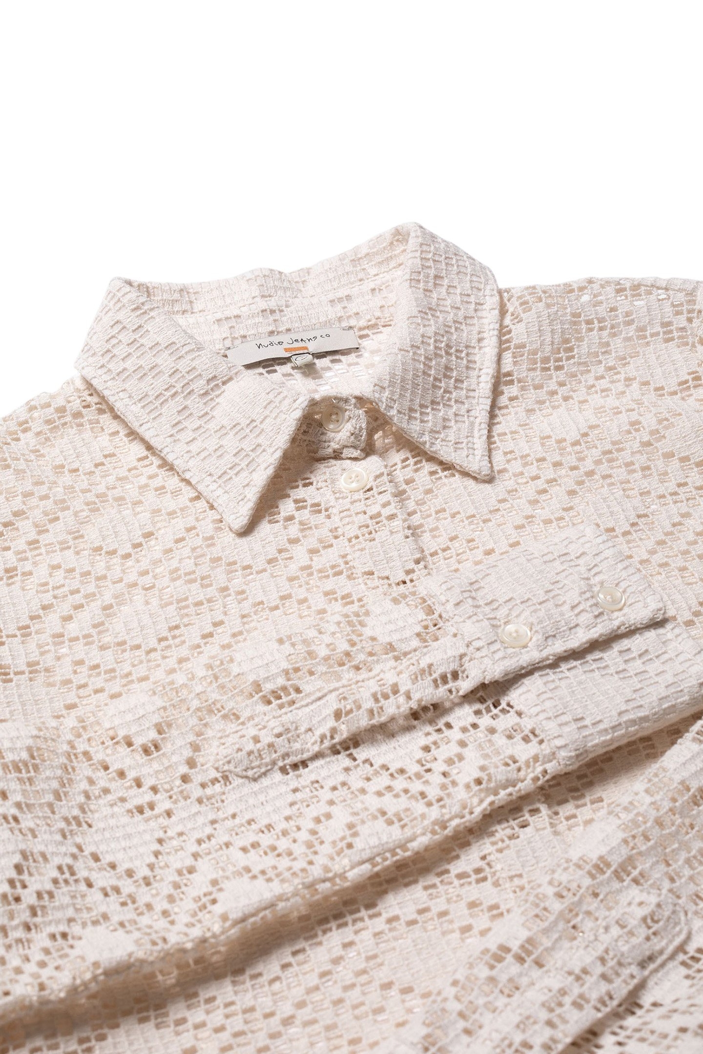 DORIS LACE SHIRT EGG WHITE 4