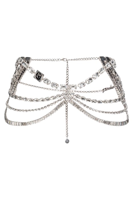 CHRISTELLE BELT NICKEL/CRYSTAL 1