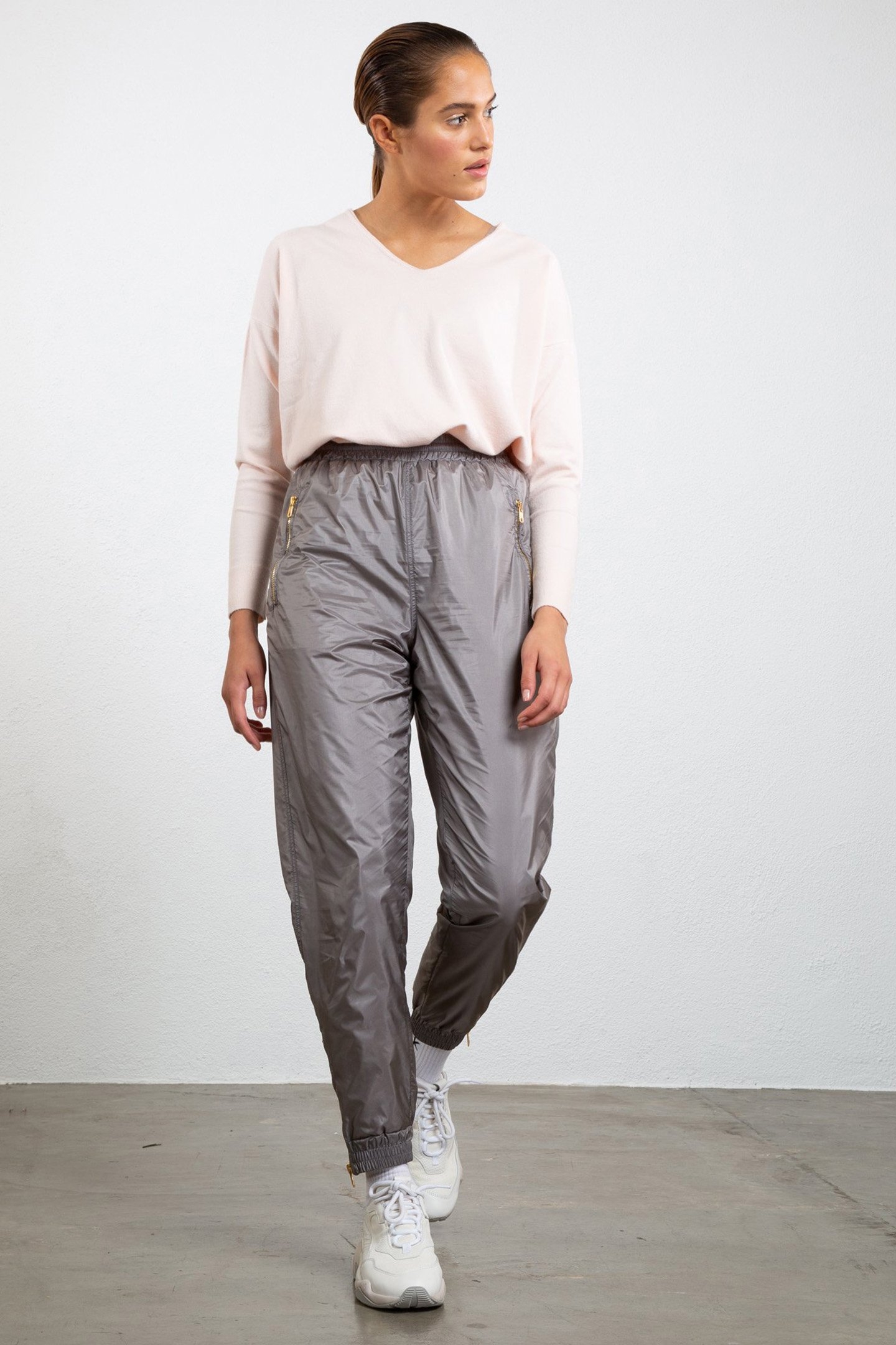 PANTS NYLON TRAINER MIRAGE GREY 1