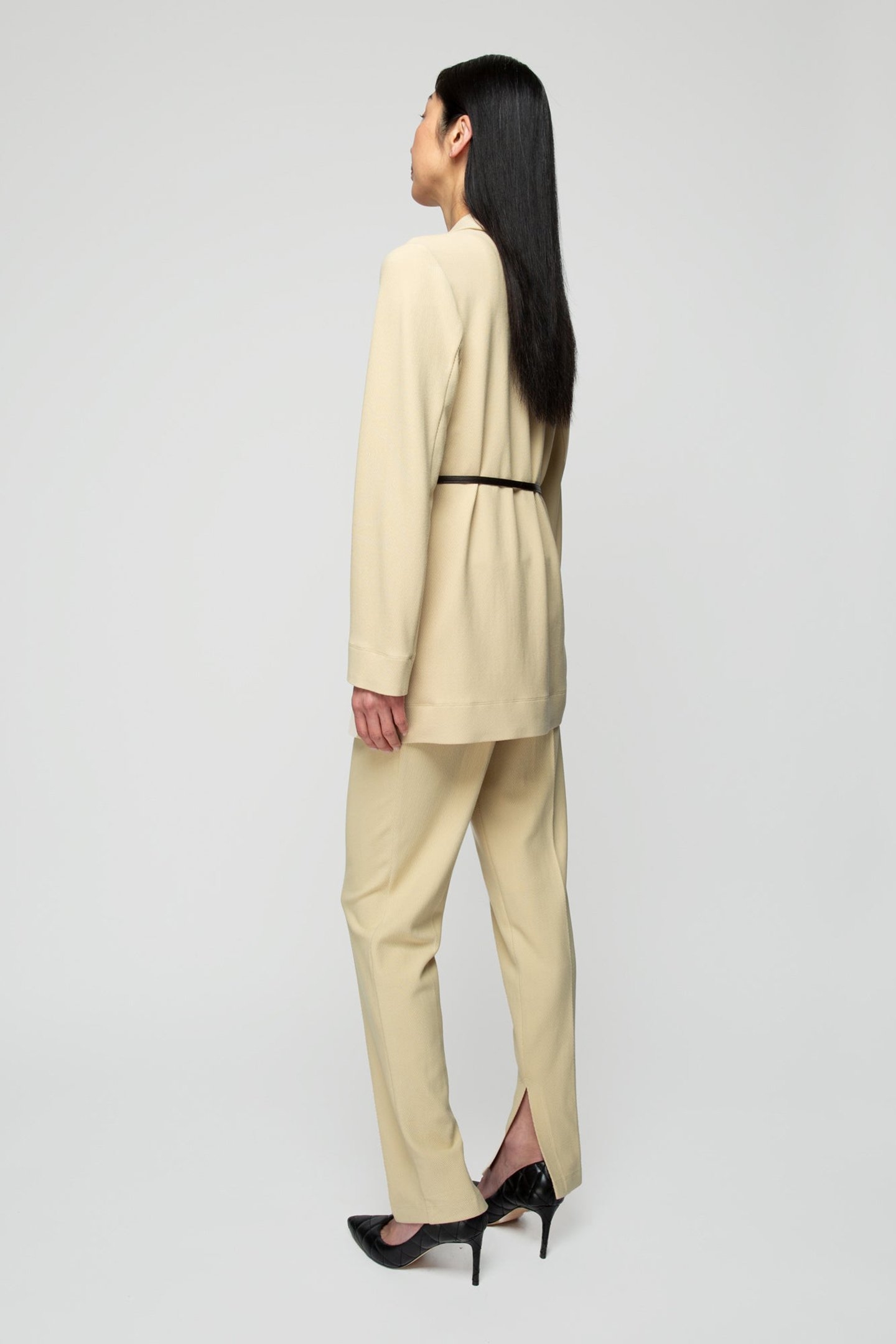 COLBERT RELAX RIB BLAZER PALE KHAKI 3