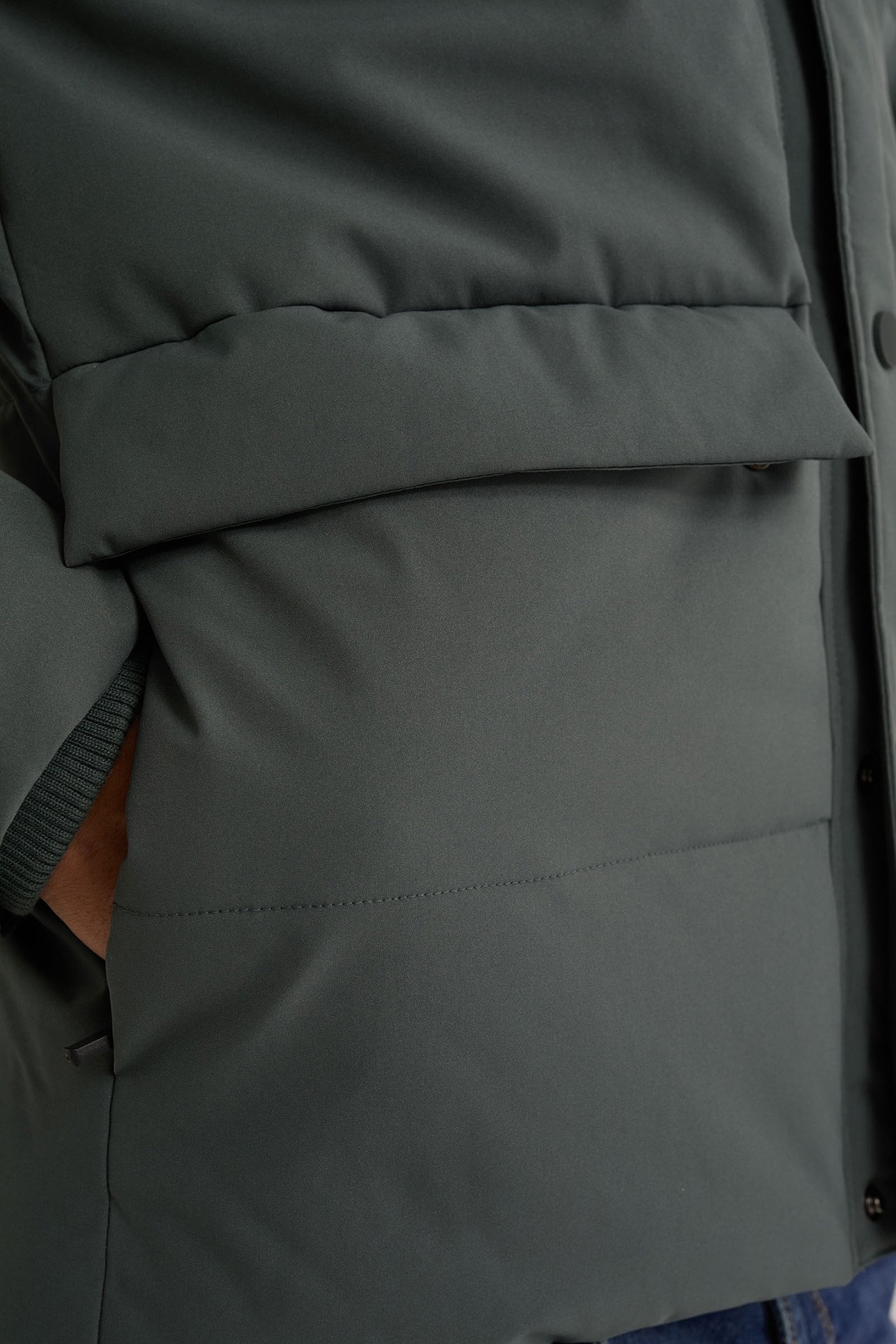 JACKET NORMAL LENGTH GREYISH GREEN 6