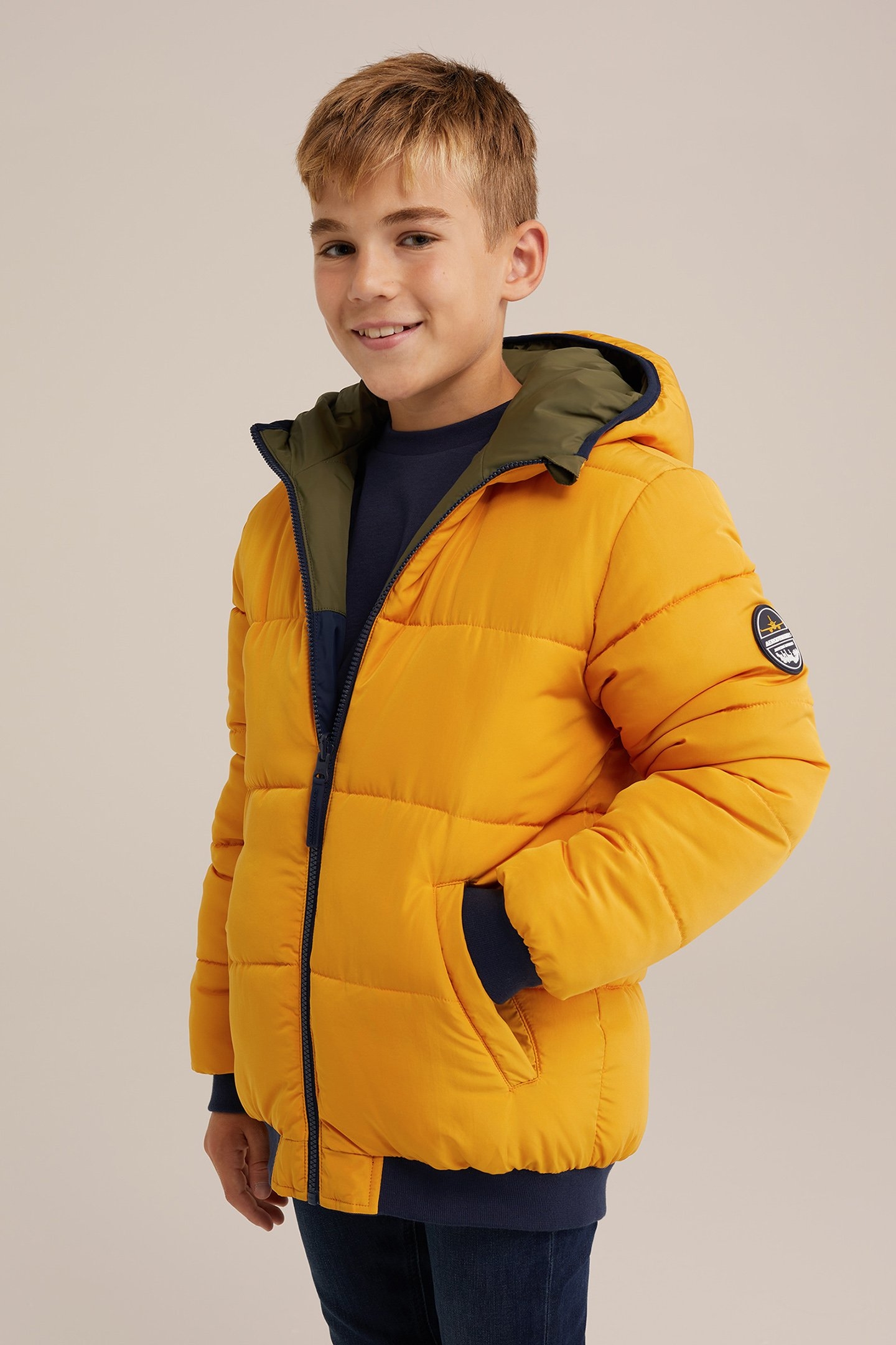 JACKET REVERSIBLE BOMBER YELLOW 3