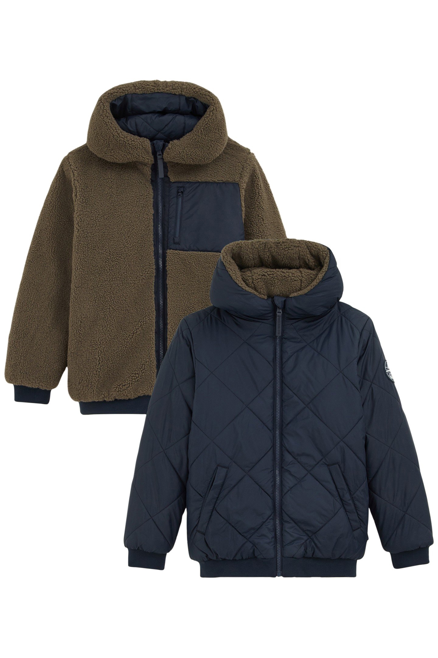 JACKET REVERSIBLE BOMBER NAVY BLUE 1