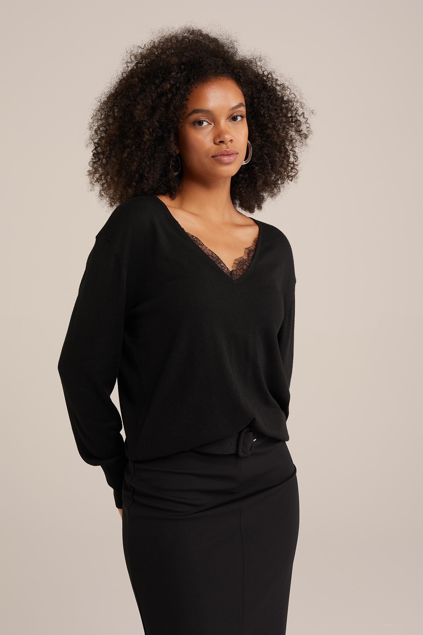 KNITTED PULLOVER BLACK 1