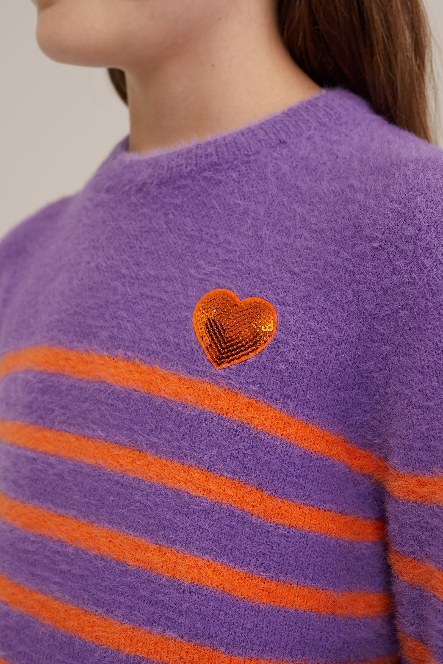 KNITTED PULLOVER PURPLE 5