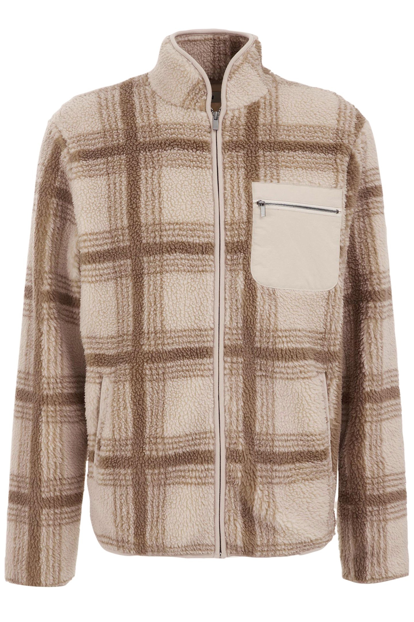 CARDIGAN WITH ZIPPER BEIGE 4