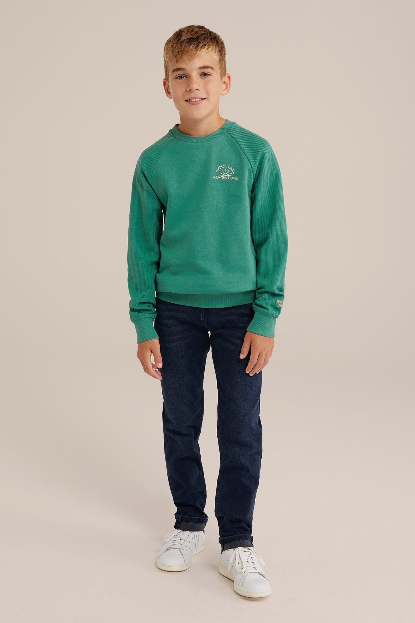 5-POCKET MID WAIST BLUE 2