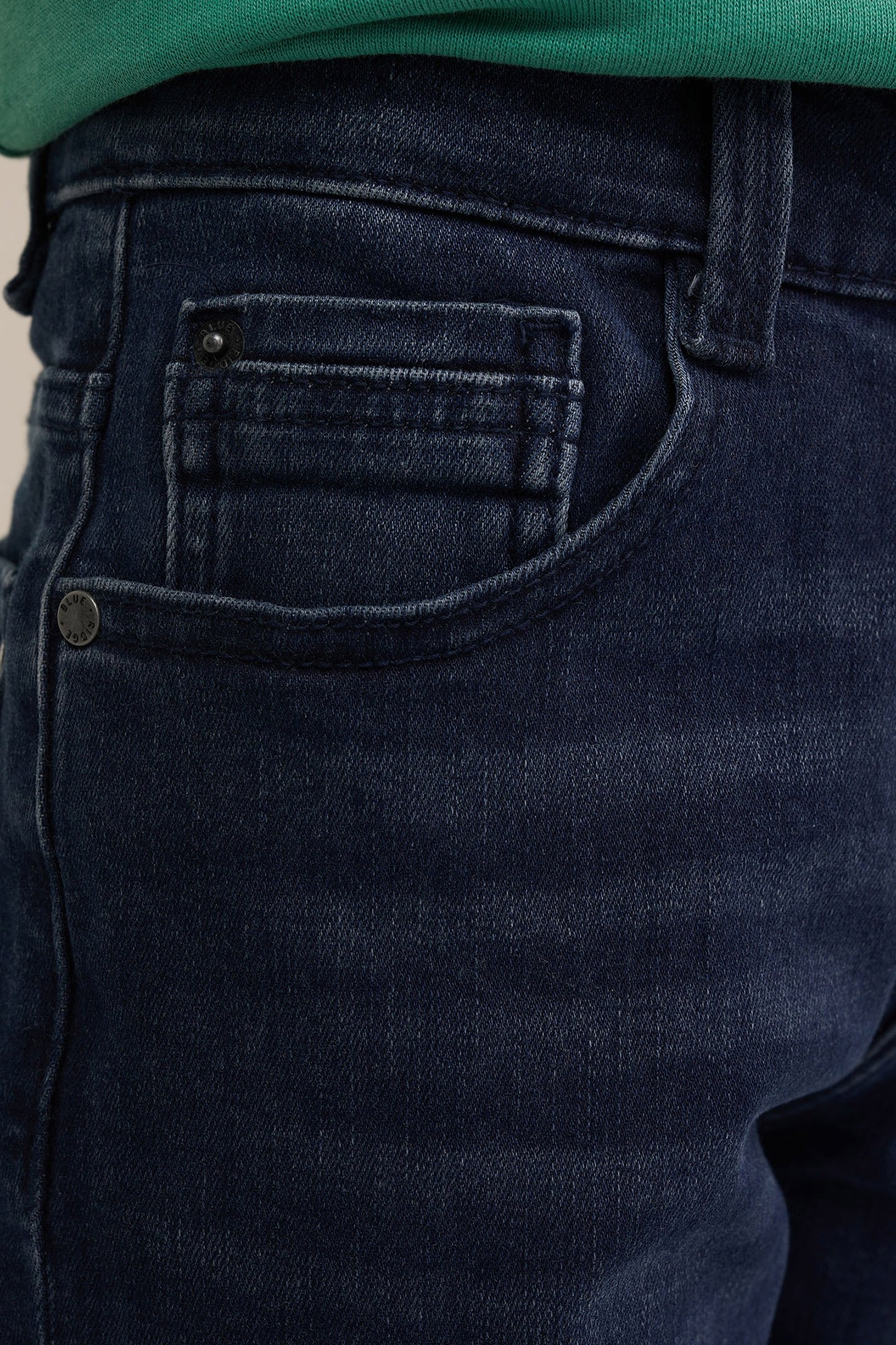 5-POCKET MID WAIST BLUE 5