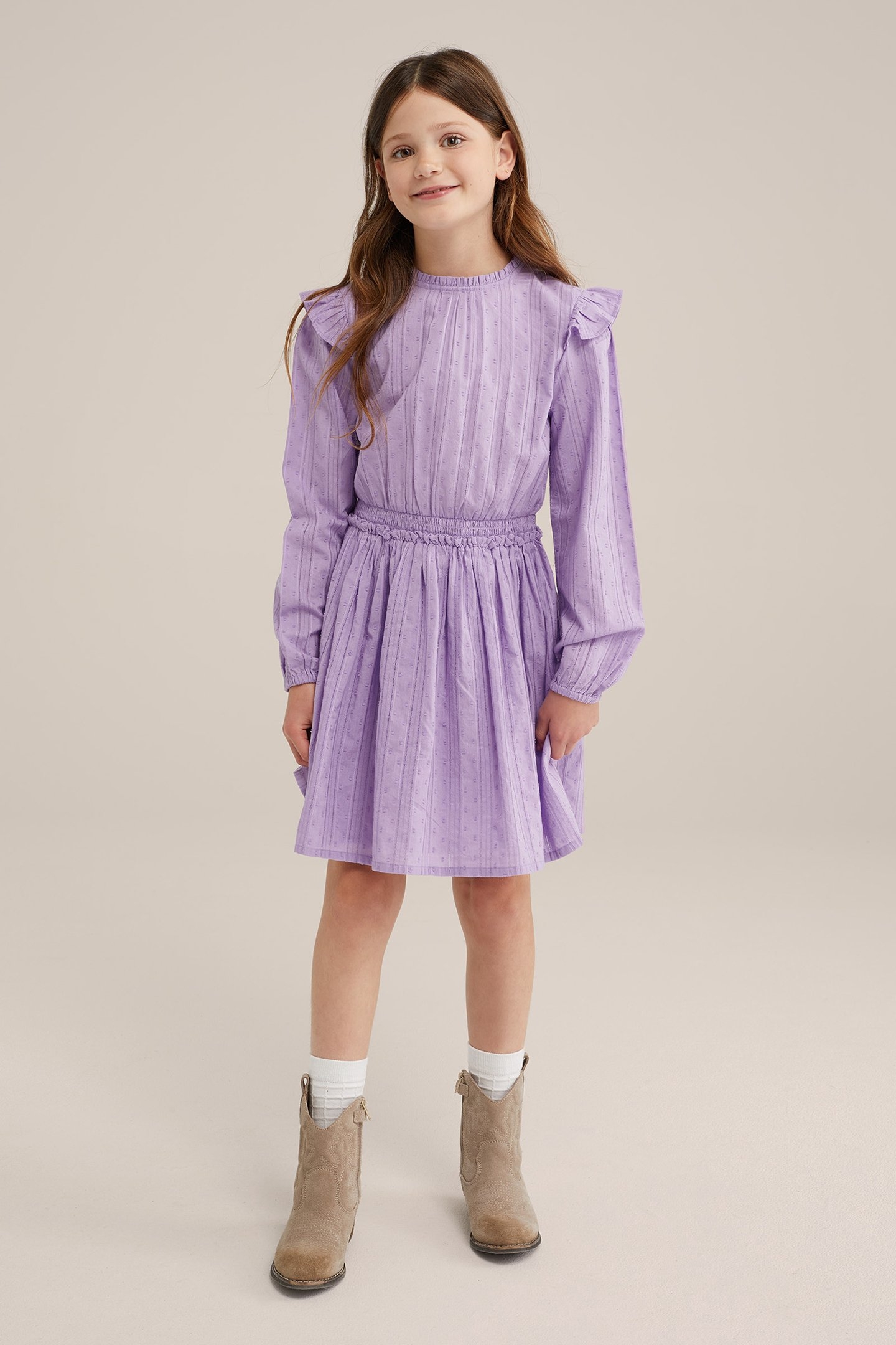 DRESS MID LENGTH LIGHT PURPLE 2