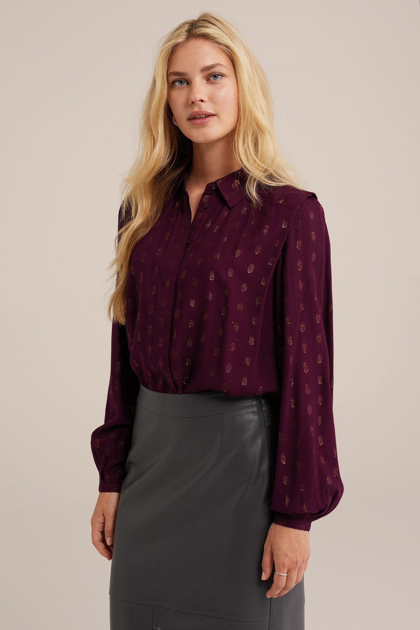 BLOUSE DARK PURPLE 1